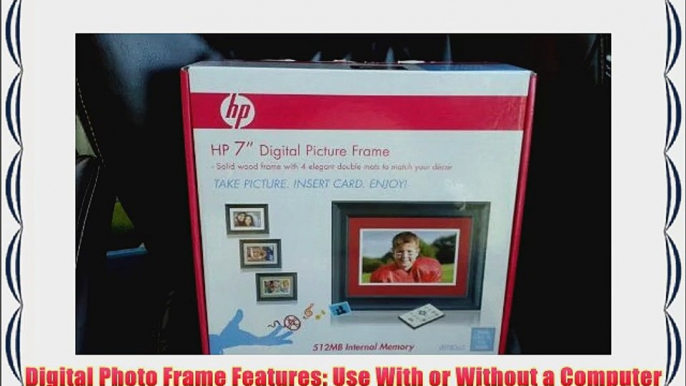 HP 7 LCD Digital Photo Frame ( DF780A2 ) - Black