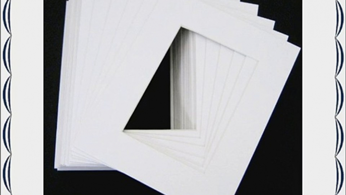 Pack of 10 16x20 WHITE Picture Mats with White Core Bevel Cut for 11x14 Pictures