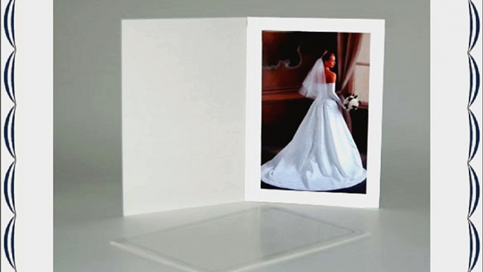 Cardboard Photo Folder for a 4x6 Photo - White Stock - Pack of 50