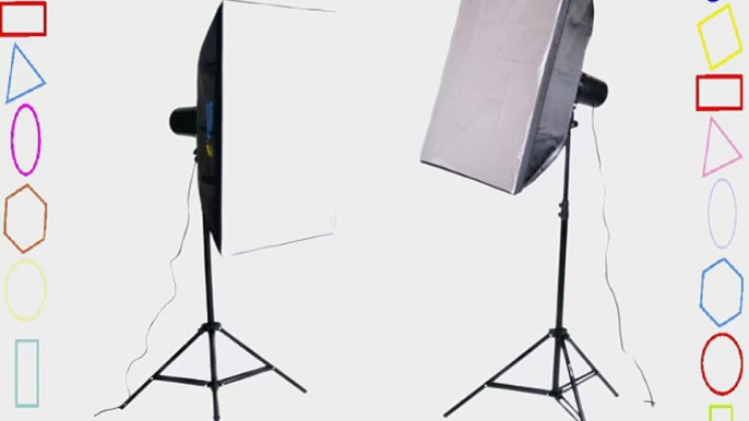 CowboyStudio Photo Studio Monolight Flash Lighting Kit - 2 Studio Flash/Strobe Kit