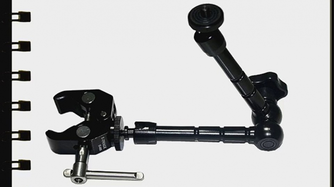 11 Articulating Magic Friction Arm and Crab Clamp Kit for Mounting LCD Monitor LED Panels on