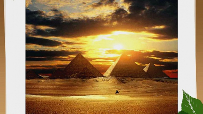 Pyramid In Sunrise Glow 8' x 8' CP Backdrop Computer Printed Scenic Background GladsBuy Backdrop