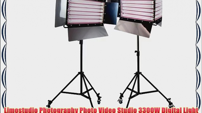 Limostudio Photography Photo Video Studio 3300W Digital Light Fluorescent 6-Bank Barndoor Light