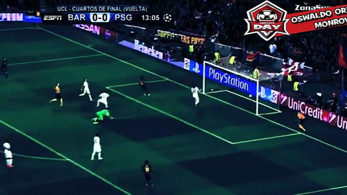 Neymar Goal Gol - Barcelona vs PSG 2015 Champions League - Barcelona vs Paris Saint Germain 2015