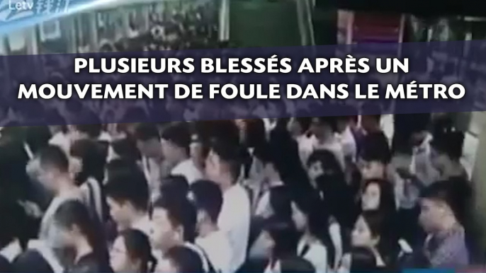 Une douzaine de blessés après un mouvement de foule dans le métro