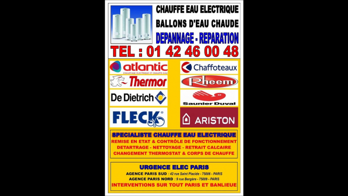 CHAFFOTEAUX ET MAURY SAV DEPANNAGE CHAUFFE EAU ELECTRIQUE PARIS IDF