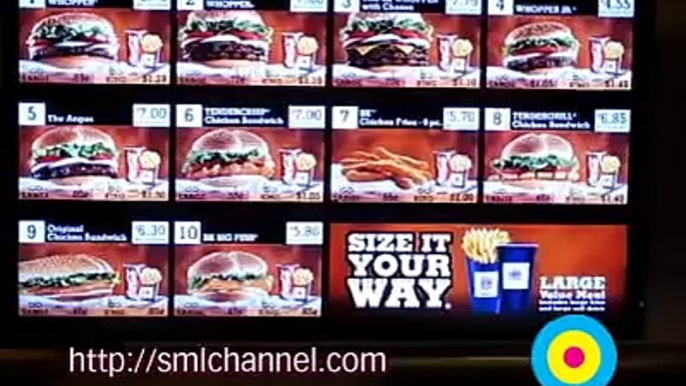 Burger King Multimedia Menu