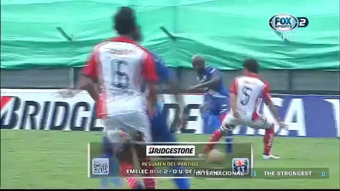 Emelec 2 vs 0 Universidade de Chile ~ [Copa Libertadores] - 22.04.2015 - Todos los goles & Resumen