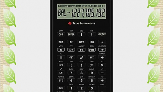 TEXAS INSTRUMENTS TI BA II  Professional Financial Calculator grey/black (Catalog Category: