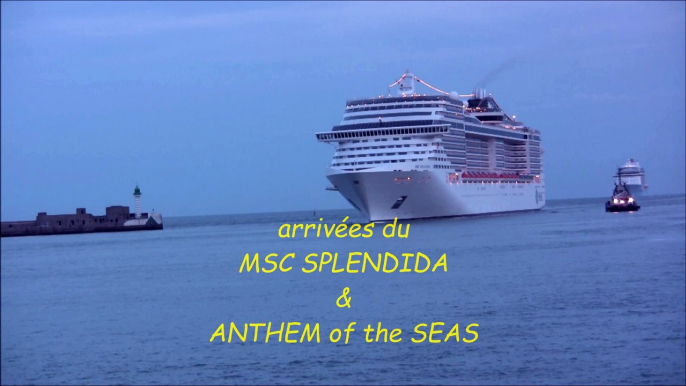 29 avril 2015 - MSC Splendida ,Anthem of the seas, Royal Caribbean International