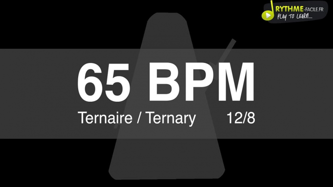 Metronome Clic - 65 BPM - Drums Sound - ternaire