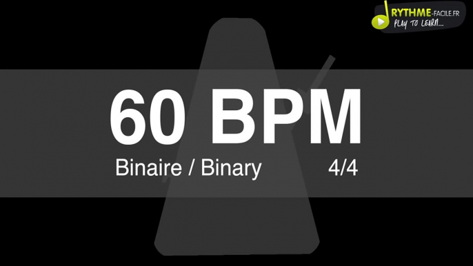 Metronome Clic - 60 BPM - Drums Sound - binaire