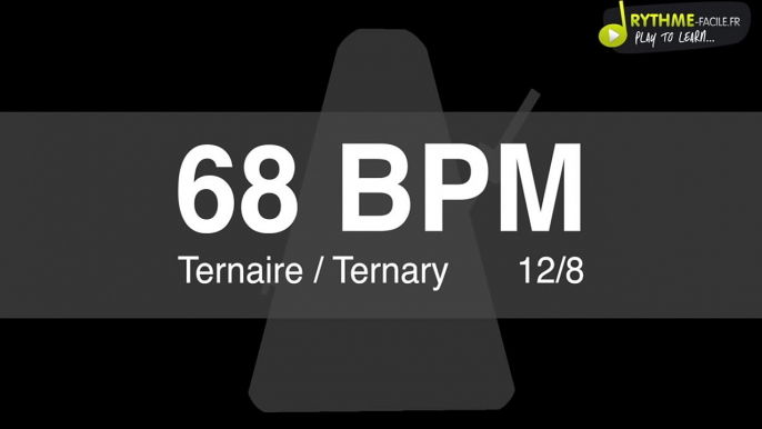 Metronome Clic - 68 BPM - Drums Sound - ternaire