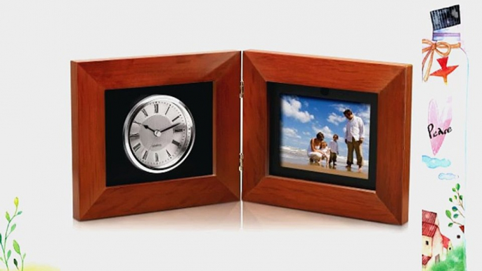 Coby DP-5588 5.6-Inch Clock and Digital Photo Frame with MP3 Player (Maple)