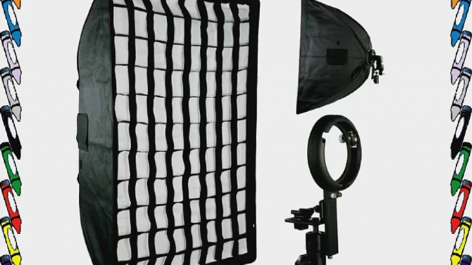 ePhoto Off Camera HoneyComb Grid Large Softbox For Nikon Canon Speedlight SB800 SB900 430EX