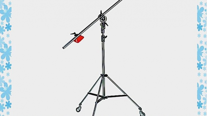 Manfrotto 085BS Heavy Duty Light Boom Includes 008BU Stand with Casters (Black)