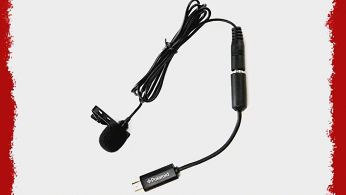 Polaroid Omni-Directional Condenser Lavalier Microphone For SLR Cameras GoPro Action Cameras