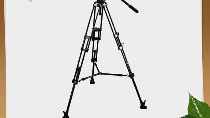 Manfrotto 504HD546BK Video Tripod Kit with 504HD Head and 546 Tripod - Black