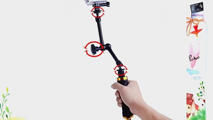 Neewer 16.5 360 Degree Adjustable 3-Way Extension Arm Handheld Grip Stabilizer Mount with Tripod