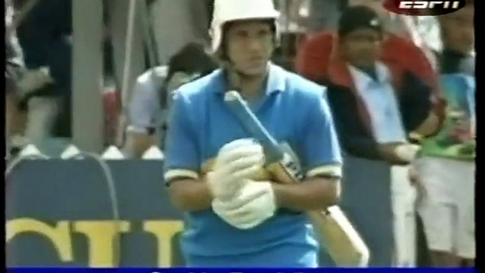 Sachin Tendulkar 1st runs in One Day Cricket -- 36 vs NZ 4th ODI 1990