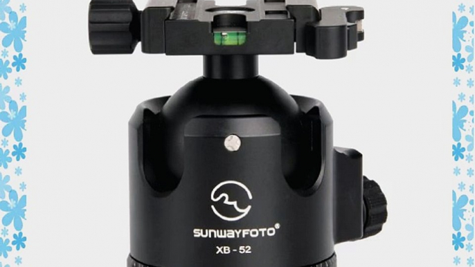 SUNWAYFOTO XB-52DL Duo-Lever Tripod Ball Head Arca Compatible Low COG 132lb Max Load XB52DL