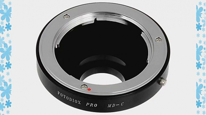 Fotodiox Pro Lens Mount Adapter for Minolta MD MC lens to C-mount Movie Cameras and CCTV Cameras