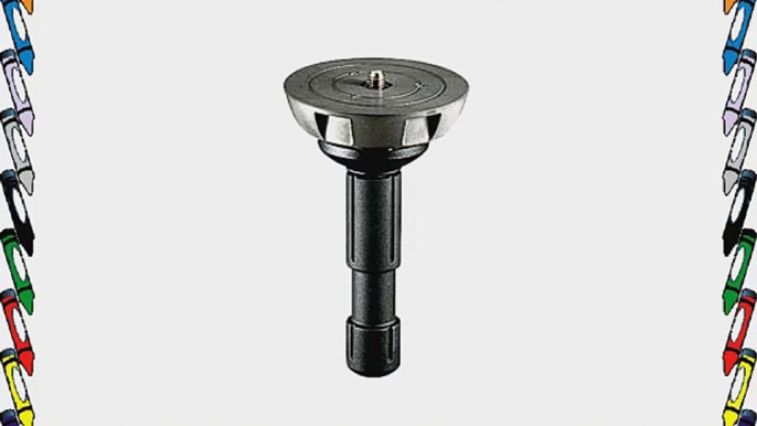 Manfrotto 500BALL 100mm Half Ball Leveler with 3/8-Inch Screw for 100mm Bowl Tripods - Replaces