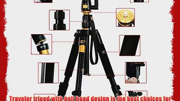 AFAITH? Professional Portable Magnesium Aluminium Alloy Tripod Monopod