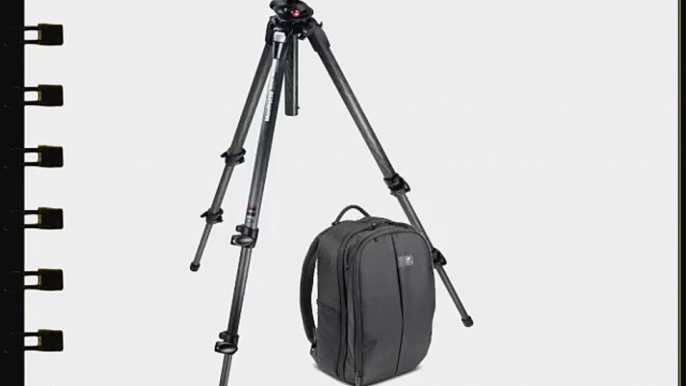 Manfrotto 190CXPRO 3-Section Carbon Fiber Tripod and Kata GearPack 100 DL Backpack (Black)