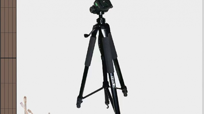 Zeikos ZE-TR125B 75-Inch Black Photo/Video Tripod Includes Deluxe Carrying Case. Can be Used