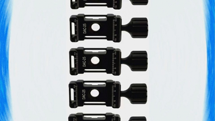 5 Pack: Mini Clamp DAC-25 Desmond 25mm Arca-Swiss Compatible w 3 Strap Bosses Boss