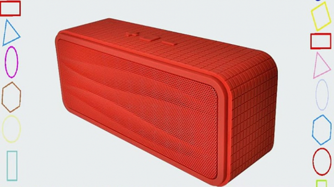 Divoom Onbeat 200 Red Bluetooth Portable Speaker with Mic for Apple iphone 5 4s 4 iPod iPad