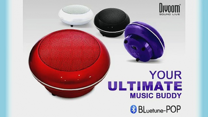 DIVOOM Bluetune POP Purple the next gen iTour POP Loud Wireless Bluetooth Rechargeable Portable