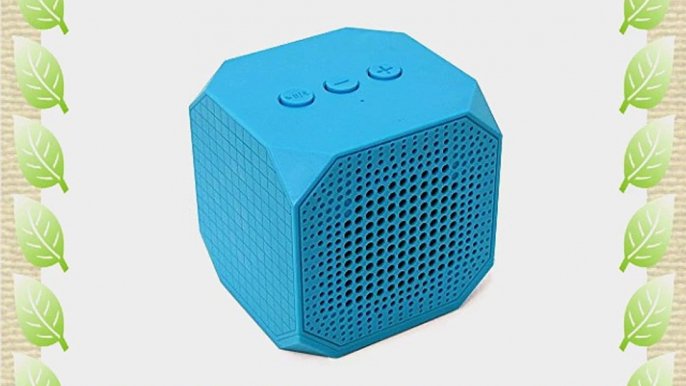 MQbix MQBK3010BLU MUSICUBE Wireless Portable Bluetooth Speaker with Built-In Mic and Rechargeable