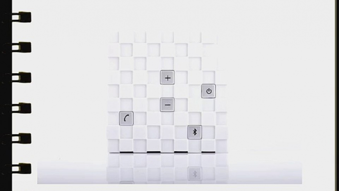 [New Release] E-Monster Magic Cube Portable Wireless Speaker Bluetooth 3.0 Rechargeable White