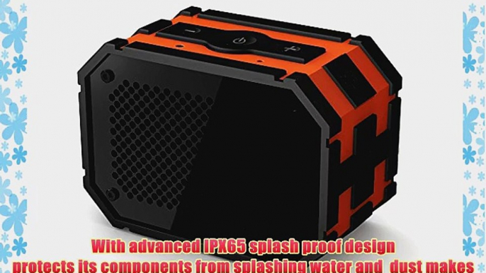 MPOW Armor Bluetooth Portable Indoor Outdoor Sport Water-Resitant Shockproof Speaker with Emergency