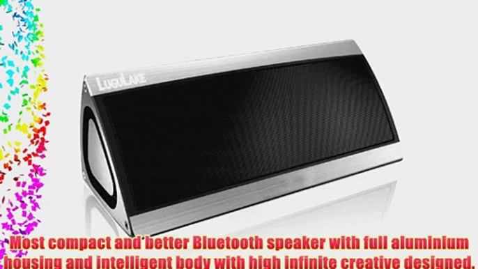 LuguLake Triangle 10Watt Dual Driver Portable Bluetooth Speaker Wireless Stereo Speaker w/