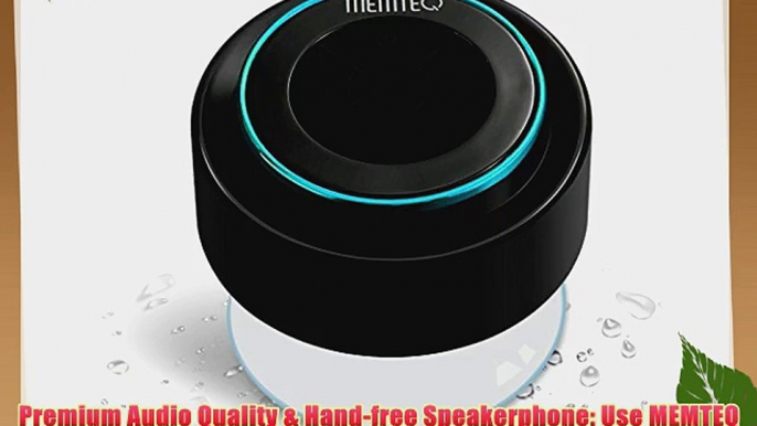 MEMTEQ? Waterproof Bluetooth V3.0 Shower Speaker Wireless and Hand-free Speakerphone with Built-in