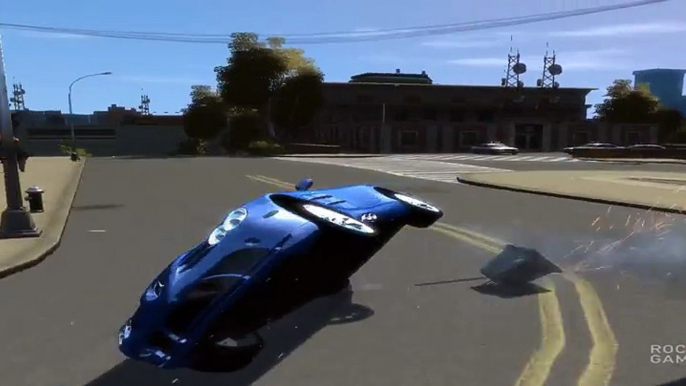 GTA IV 2005 MERCEDES-BENZ SLR MCLAREN  CRASH TESTING HD