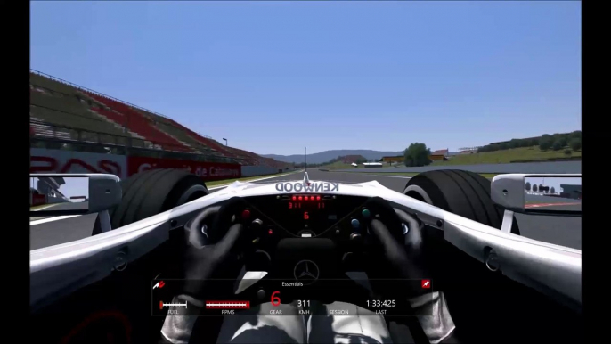 McLaren MP4/13, Circuit de Barcelona-Catalunya, Onboard and Chase, Assetto Corsa