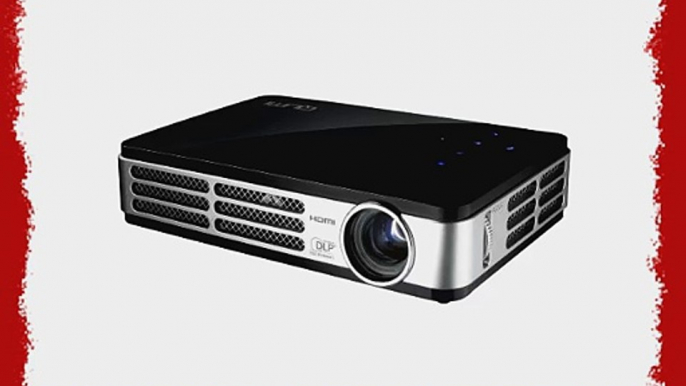 Vivitek Qumi Q5 500 Lumen WXGA HD 720p HDMI 3D-Ready Pocket DLP Projector with 4GB Memory (Black)