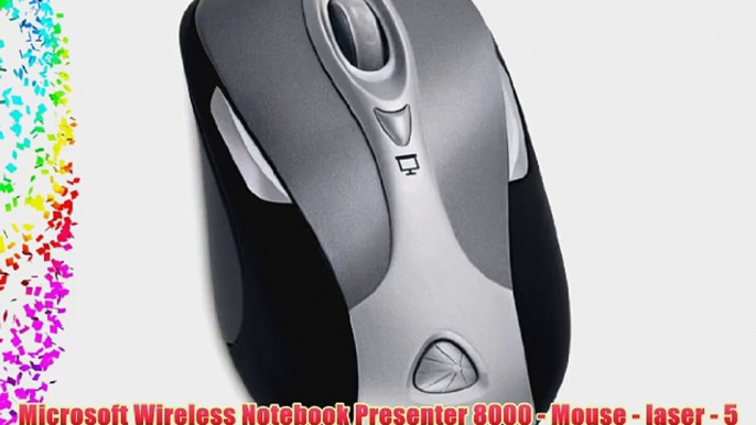 Microsoft Wireless Notebook Presenter 8000 - Mouse - laser - 5 button(s) - wireless - Bluetooth