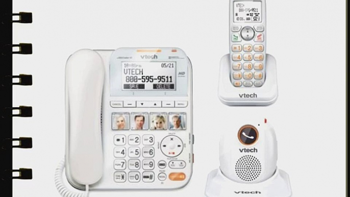 VTech CareLine SN6197 DECT 6.0 Expandable Corded/Cordless Phone with Answering System and Accessory