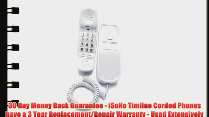 Trimline Phone - Choctaw White - Durable Retro Novelty Telephone - An Improved Version of the