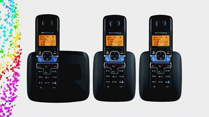 Motorola DECT 6.0 Cordless Phone with 3 Handsets Digital Answering System and Mobile Bluetooth