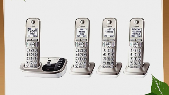 Panasonic Consumer-DECT 6.0- 4 handsets- Talking CID