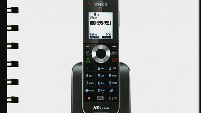 VTech CS6401 DECT 6.0 Cordless Phone Accessory Handset Black/Silver 1 Accessory Handset