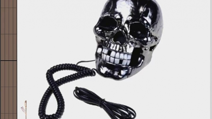 Tobey Skull Shape Flashing Novelty Home Phone Wired Telephone