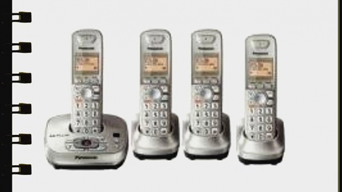 Panasonic DECT 6.0 plus KX-TG4034N four phones set W/answering system