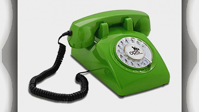 OPIS 60s CABLE: designer retro phone / rotary dial telephone / retro style phone / vintage